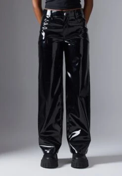 Even&Odd VINYL - Wide Leg - Black