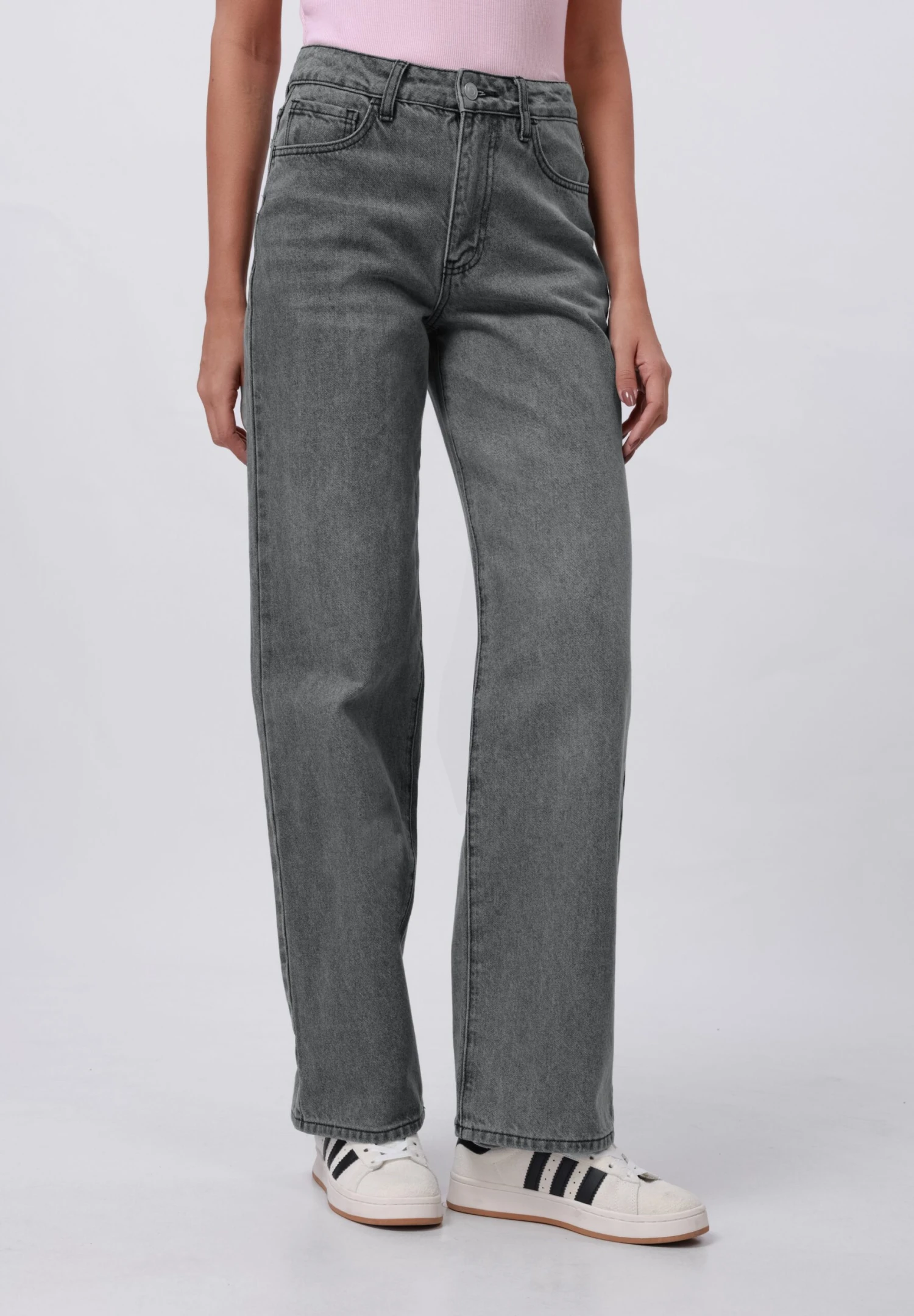 Relaxed Fit Jeans - Grey Denim 3 Relaxed Fit Jeans - Grey Denim