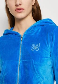 Even&Odd Zip-Up Sweatshirt - Blue -FOREVER 21 64f6a32101954ee6a03a666cf2f32d30