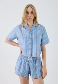 Even&Odd SET - Pyjama Set - Neutral Stripes With Brown -FOREVER 21 656afeda60b14d8d80dfa0780c97dc87