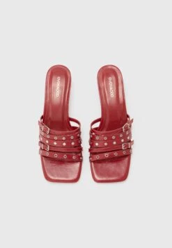 Heeled Mules - Dark Red -FOREVER 21 662f29bced8e4839b6dba097fd21c928
