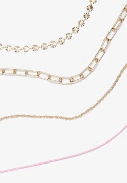 Even&Odd 4 PACK - Necklace - Shiny Gold-coloured -FOREVER 21 66d8fec2b7ef4ebc961fc6bdeebf26ce