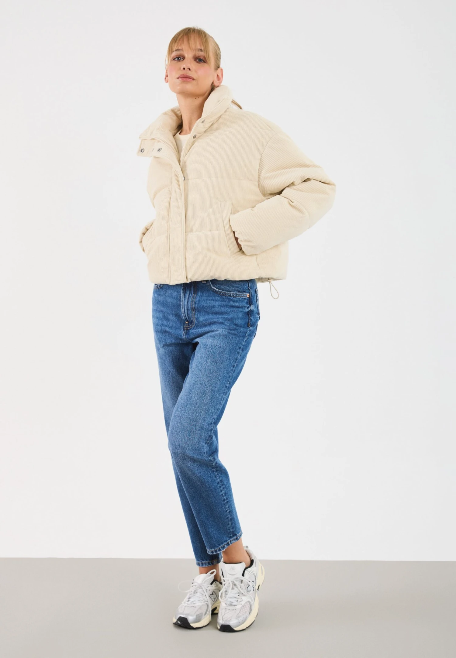 Even&Odd Winter Jacket - Cream 4 Even&Odd Winter Jacket - Cream - Image 2