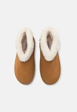 Even&Odd LEATHER - Platform Ankle Boots - Cognac -FOREVER 21 6acc2b3779844962a32ba54493821db1