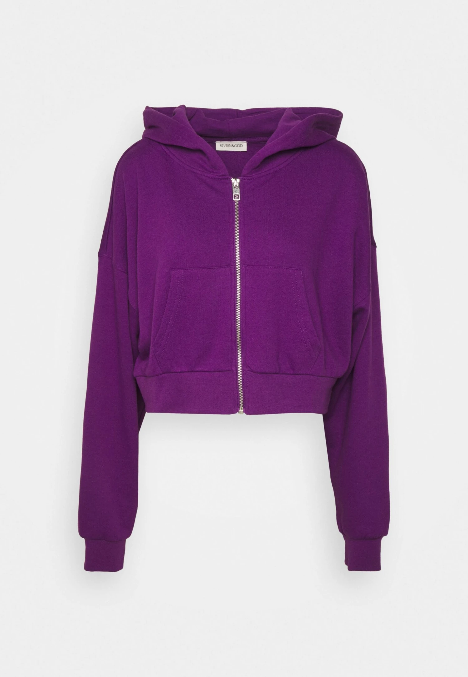 Even&Odd Zip-Up Sweatshirt - Dark Purple 6 Even&Odd Zip-Up Sweatshirt - Dark Purple - Image 4