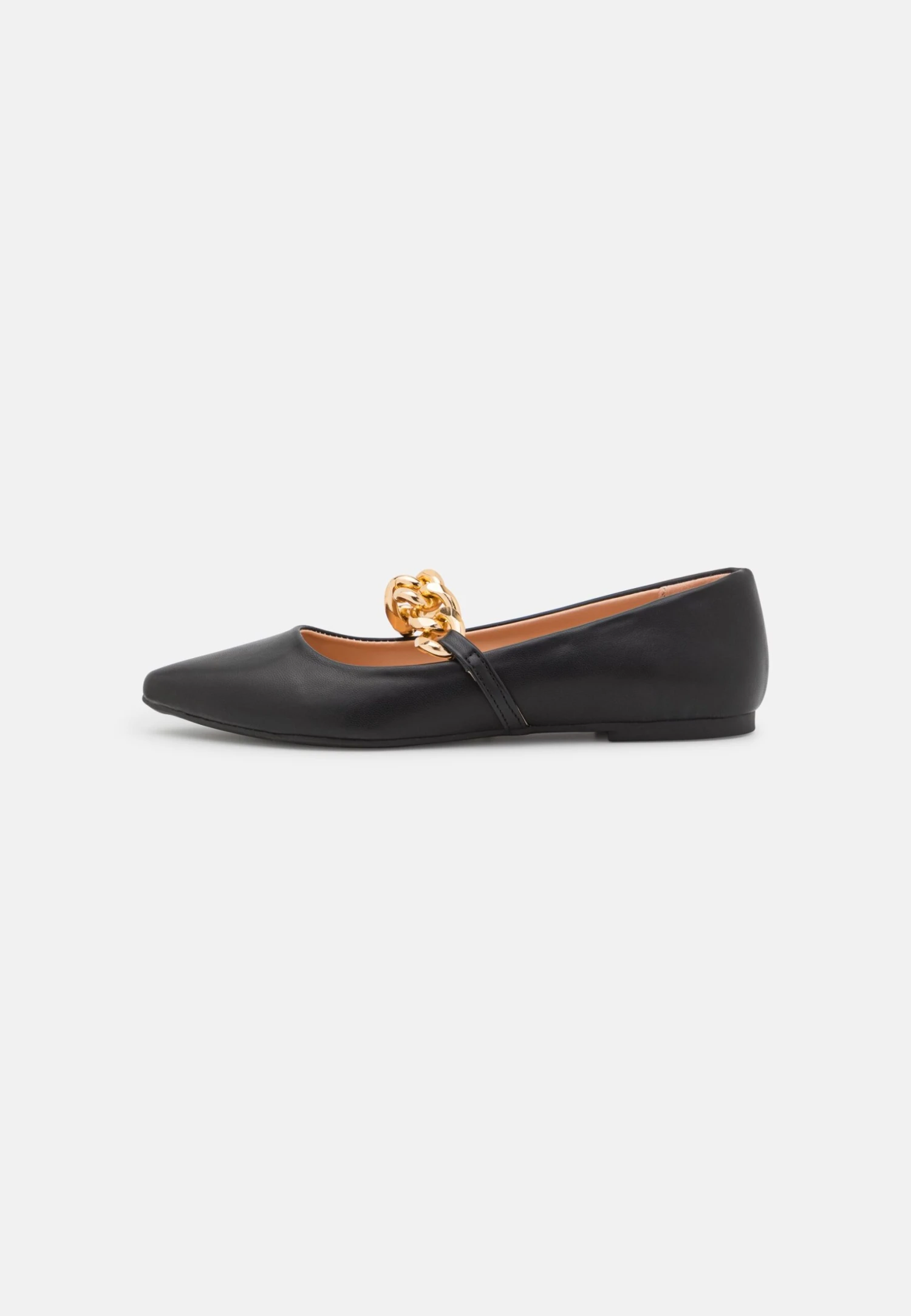 Even&Odd Ankle Strap Ballet Pumps - Black 4 Even&Odd Ankle Strap Ballet Pumps - Black - Image 2