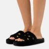 Even&Odd Slippers - Black -FOREVER 21 6ef8e479a13540ec85c305d8134a232c