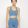 Light Support Sports Bra - Blue -FOREVER 21 71e4776daa28438abec6febc82e70be1