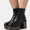 Even&Odd Platform Ankle Boots - Black -FOREVER 21 762c0ba221824317b20ac2e94142b710