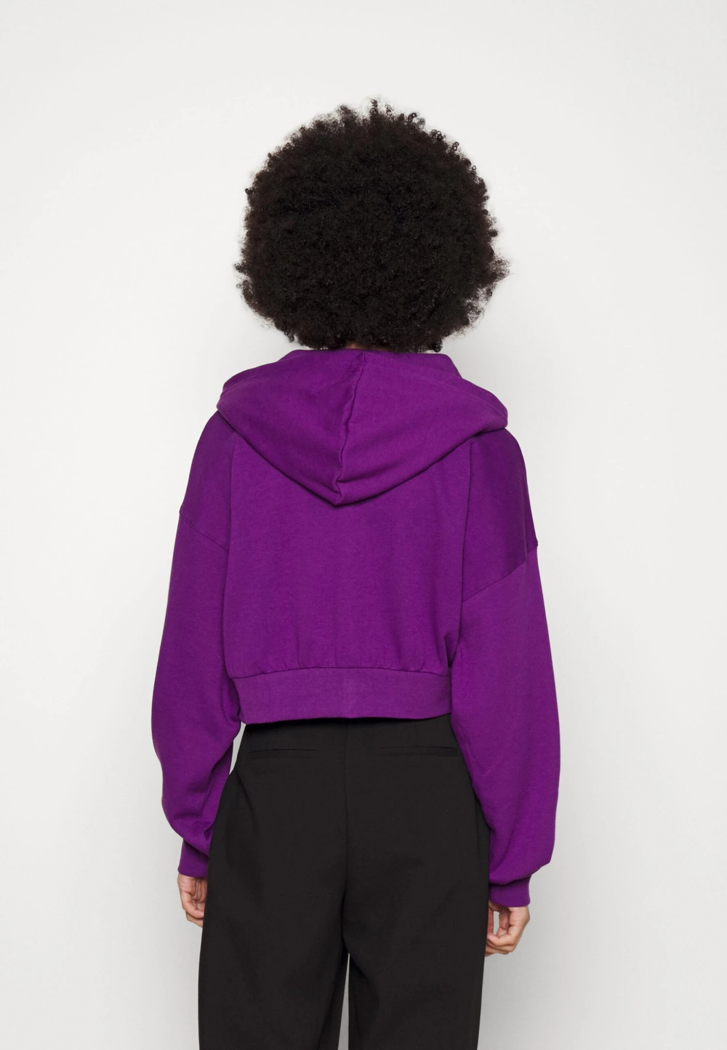 Even&Odd Zip-Up Sweatshirt - Dark Purple 5 Even&Odd Zip-Up Sweatshirt - Dark Purple - Image 3