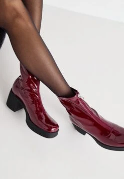 Even&Odd Platform Ankle Boots - Dark Red -FOREVER 21 795dfae2a6434e7c91bdbdf29229e6e2