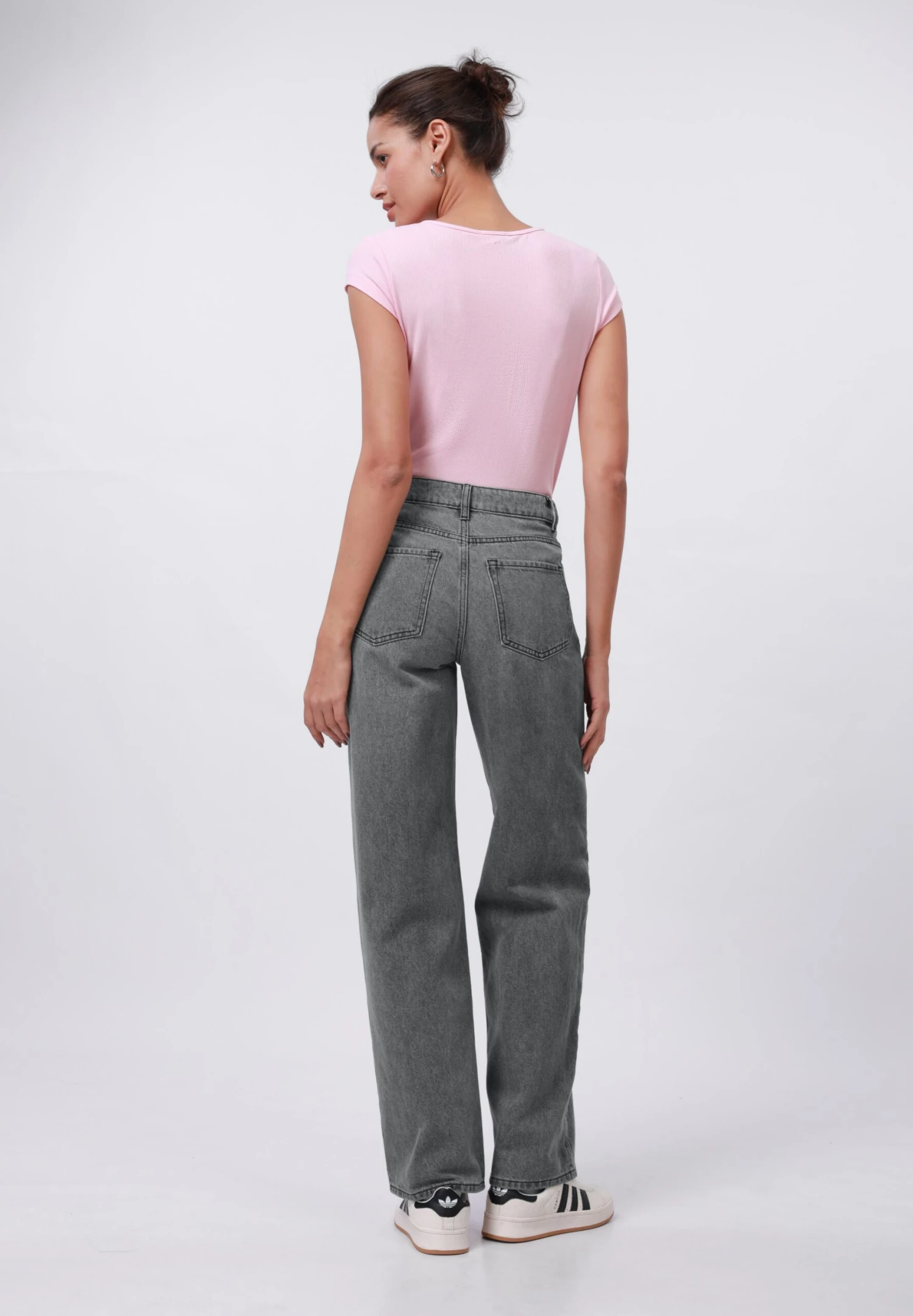 Relaxed Fit Jeans - Grey Denim 5 Relaxed Fit Jeans - Grey Denim - Image 3