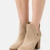 High Heeled Ankle Boots - Beige -FOREVER 21 7fa3b528b332421f85c32a050d7393c8