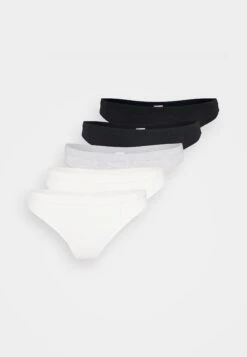 Even&Odd 5 PACK - Thong - Black/white/light Grey Melange -FOREVER 21 8265ec50b97243e697c39790e436f4dc