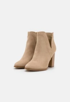 High Heeled Ankle Boots - Beige -FOREVER 21 84adf67d07de45b182c234315b003f33