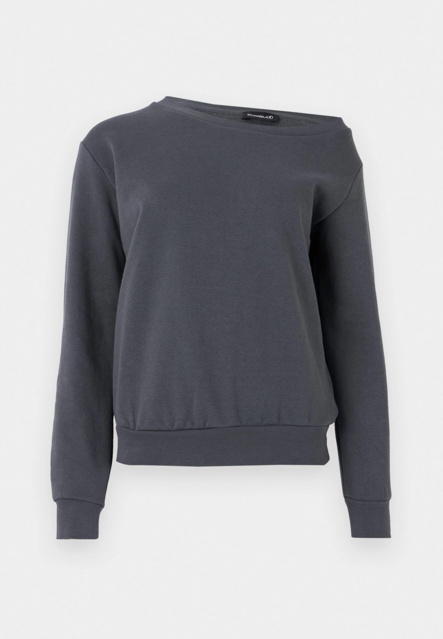 Even&Odd BASIC OFF SHOULDER SWEATSHIRT - Sweatshirt - Dark Grey 7 Even&Odd BASIC OFF SHOULDER SWEATSHIRT - Sweatshirt - Dark Grey - Image 5