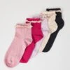 Even&Odd 5 PACK - Socks - Lilac/off-white/pink -FOREVER 21 89524c25fada41cc951529c96f8d8925