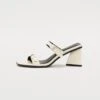 Heeled Mules - White -FOREVER 21 8de768721ca64045b3833e0dc392a9ab
