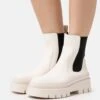 Even&Odd Platform Ankle Boots - Offwhite