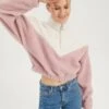 Even&Odd Fleece Jumper - Off-white/pink