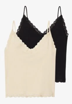 Even&Odd 2 PACK - Top - Black/beige -FOREVER 21 96a9bdbf64514b8d87817c2c822e22fd
