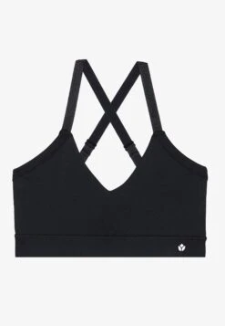 ESSENTIAL 2 PACK MEDIUM SUPPORT SPORTS BRA WITH ADJUSTABLE CROSS BACK - Medium Support Sports Bra - White/black -FOREVER 21 98413d17a7394871b984a34dd1adf5d2