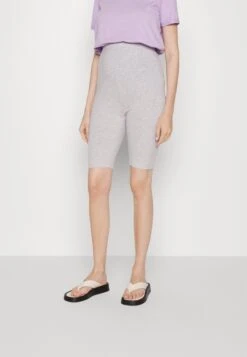 2 Pack - Shorts - Black/Mottled Light Grey -FOREVER 21 9c35ba44f27e472fb7adab0d8916249e