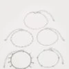 Even&Odd 5 PACK - Bracelet - Silver-coloured -FOREVER 21 9c3933616c59467f8f2709ab5edc273a