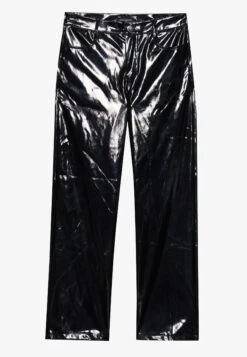 Even&Odd VINYL - Wide Leg - Black -FOREVER 21 9f603067ac314260899f925b0af00fb3