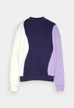 Even&Odd Sweatshirt - Dark Blue/Purple/Off-White -FOREVER 21 a2e6a46aa361466cb3bbc812cfe02150
