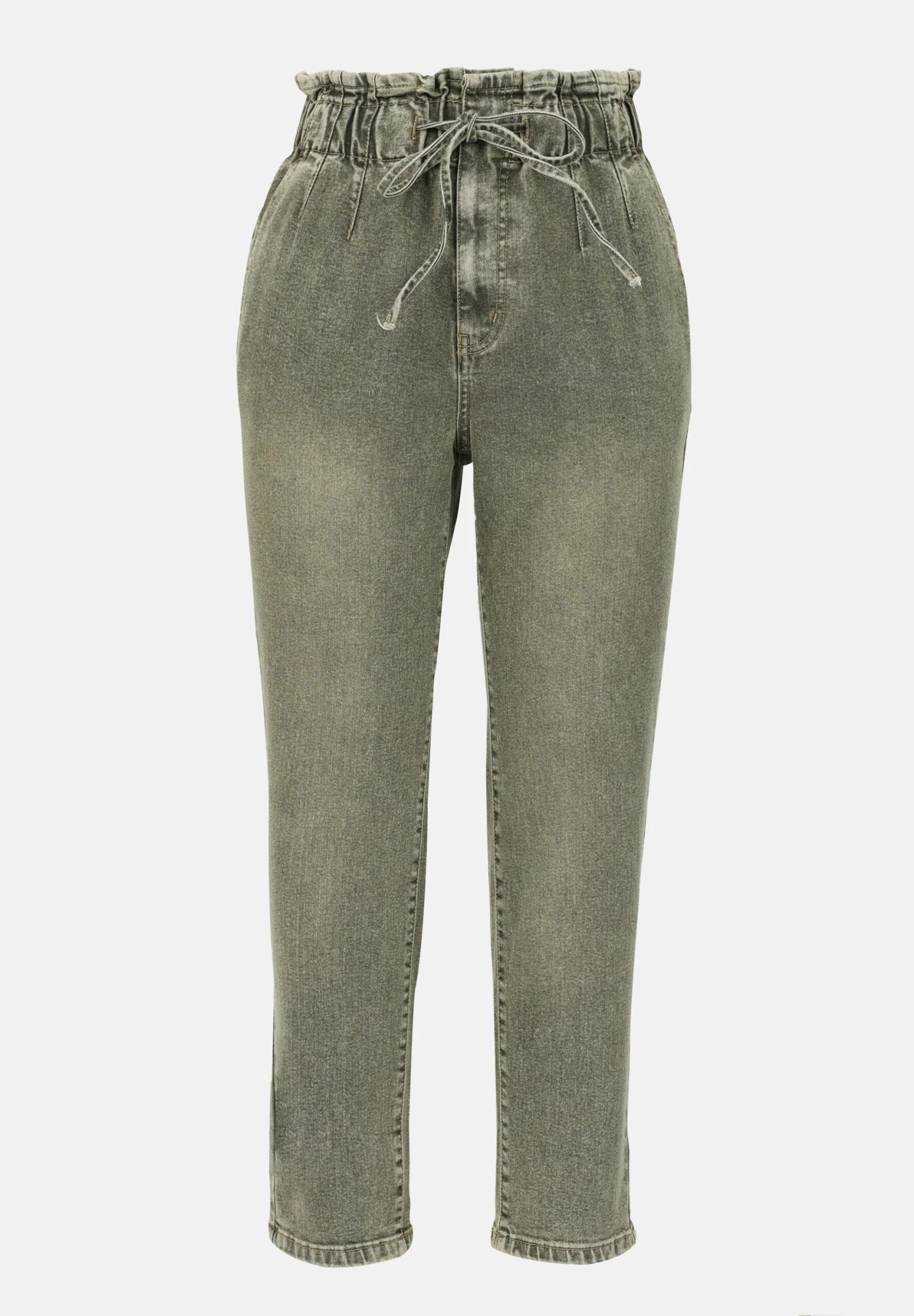 Mom Jeans - Mid Khaki Wash 6 Mom Jeans - Mid Khaki Wash - Image 4