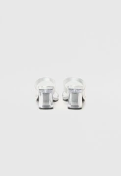 Even&Odd Heeled Mules - Silver -FOREVER 21 a4a413390bb542099250fbc1c6d241a4