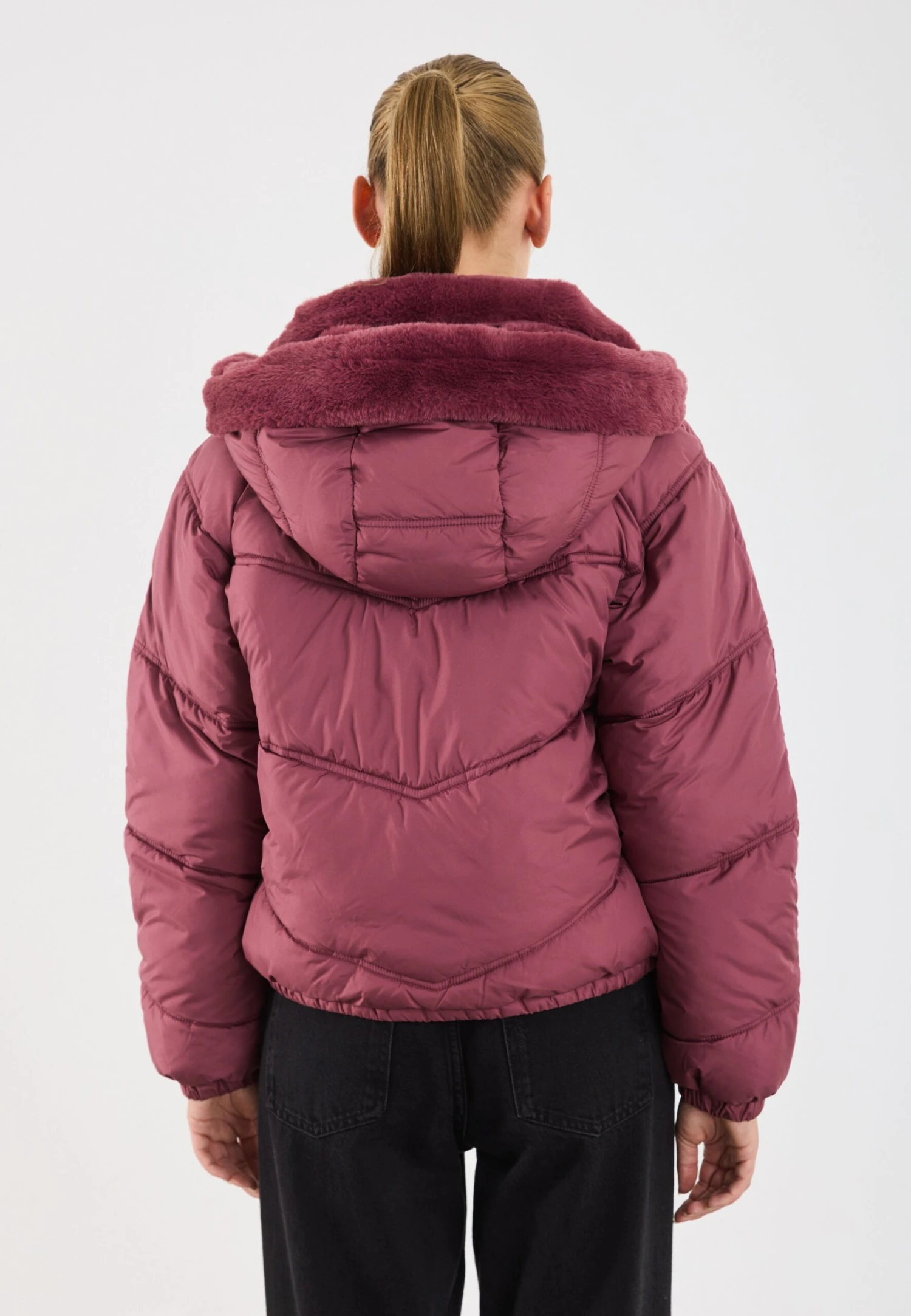 Even&Odd Winter Jacket - Light Red 5 Even&Odd Winter Jacket - Light Red - Image 3