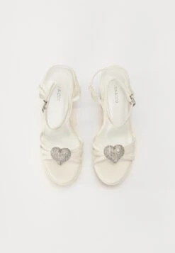 Ankle Cuff Sandals - White -FOREVER 21 a698596355cb4ab790260a9e45273a3a