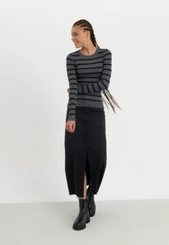 Even&Odd Jumper - Mottled Dark Grey/black -FOREVER 21 aee84e15a6a441a5bf0070b2f06d4be9