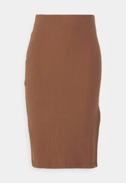 Pencil Skirt With Slit - Pencil Skirt - Brown -FOREVER 21 b010ed6b7d824afa9eca1882c1640a84