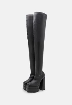 Over-The-Knee Boots - Black -FOREVER 21 b0528b3c76cd46d6920b8f96df4340be