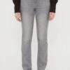 Straight Leg Jeans - Grey Denim