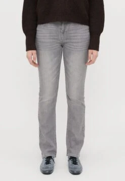 Straight Leg Jeans - Grey Denim