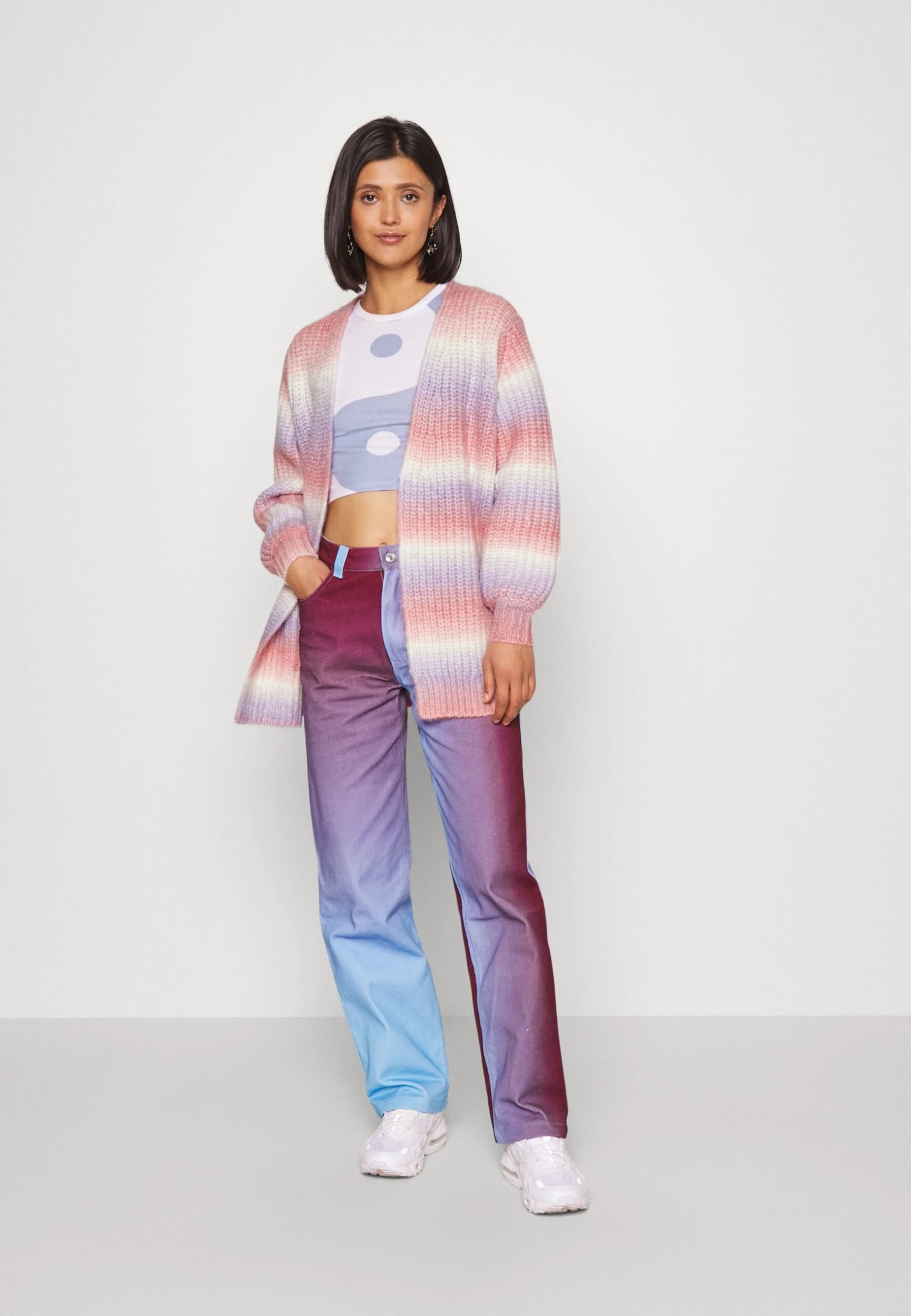 Even&Odd Cardigan - Lilac/Pink/White 4 Even&Odd Cardigan - Lilac/Pink/White - Image 2