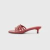 Heeled Mules - Dark Red -FOREVER 21 b298a1073d234fcb9093f4e8c2cc6422