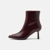 High Heeled Ankle Boots - Dark Red -FOREVER 21 b3ce0bbaa9ca4b3e93848cb77ec3a9ec