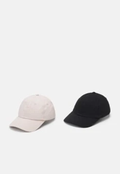 Even&Odd 2 PACK - Cap - Black/beige