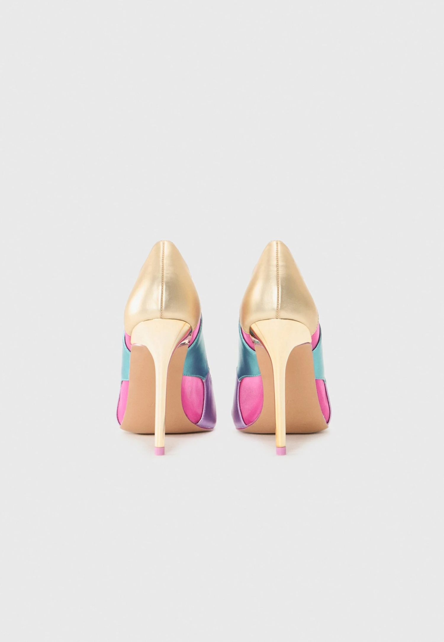 Even&Odd High Heels - Pink/ Gold/ Turquoise 5 Even&Odd High Heels - Pink/ Gold/ Turquoise - Image 3
