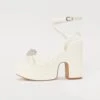 Ankle Cuff Sandals - White