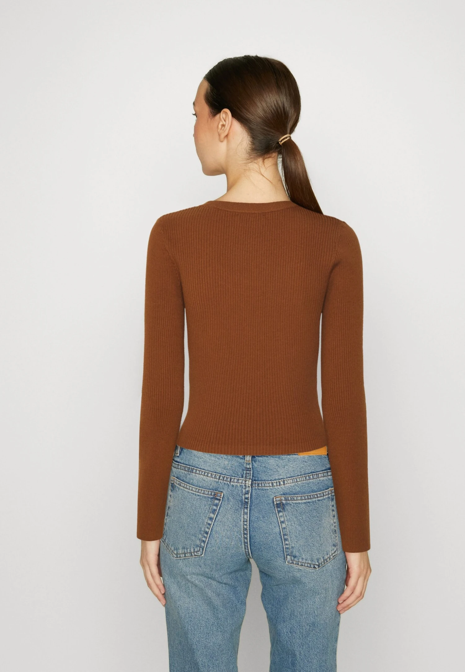 Even&Odd Flared Sleeve - Jumper - Brown 5 Even&Odd Flared Sleeve - Jumper - Brown - Image 3