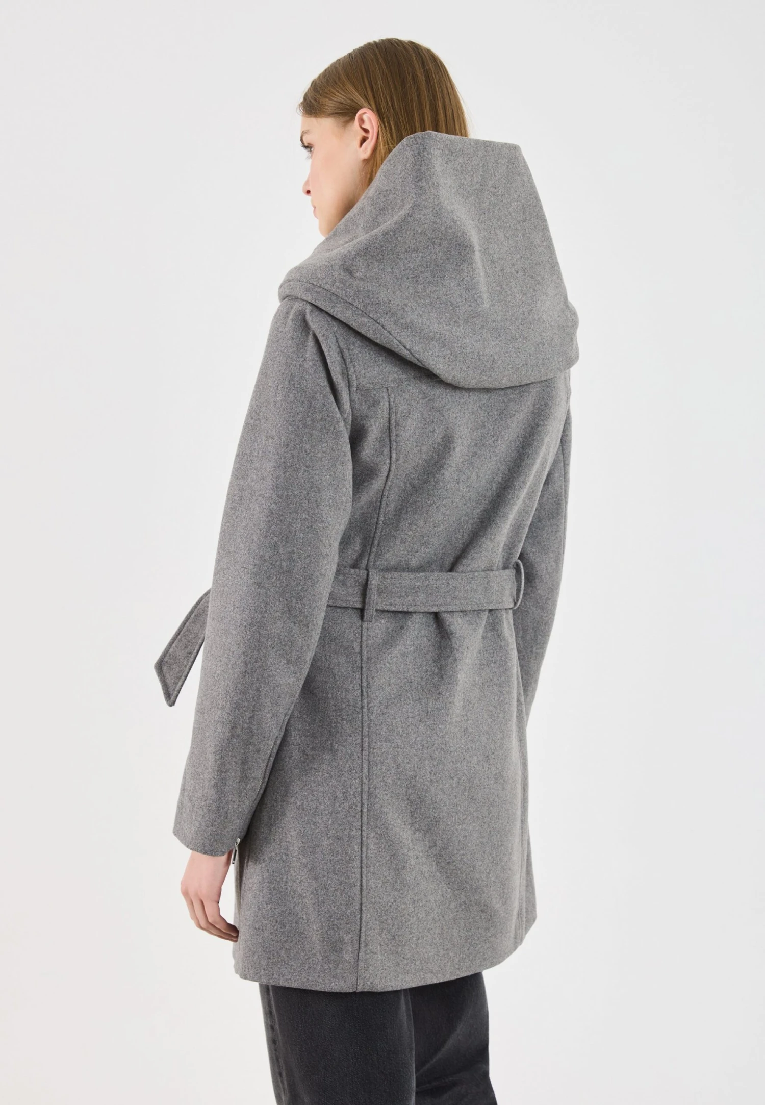 Even&Odd Short Coat - Grey Melange 8 Even&Odd Short Coat - Grey Melange - Image 6