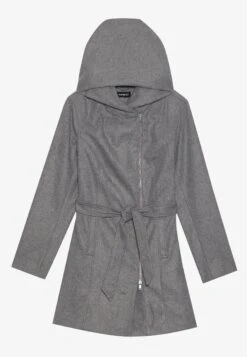 Even&Odd Short Coat - Grey Melange