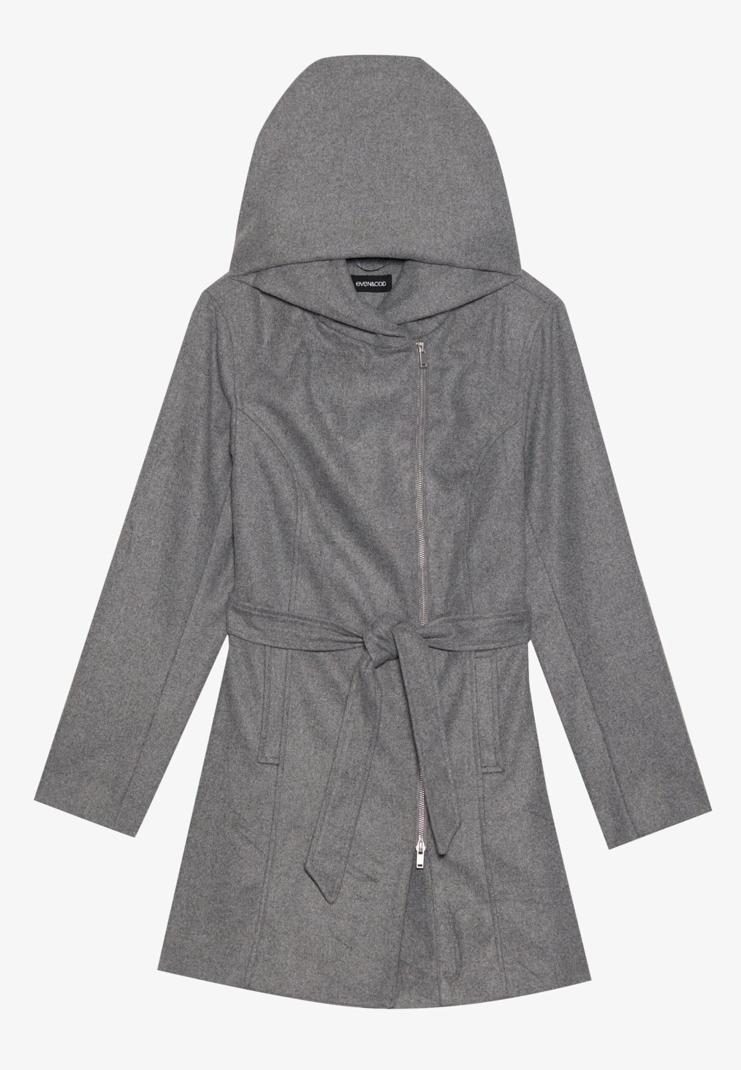 Even&Odd Short Coat - Grey Melange 3 Even&Odd Short Coat - Grey Melange