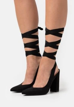 Even&Odd Lace-Up Heels - Black